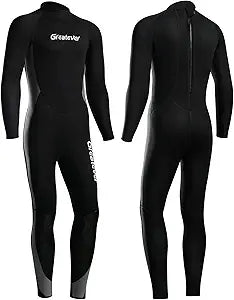 Greatever Wetsuit for Men Women, 3mm Neoprene Full Body Suit