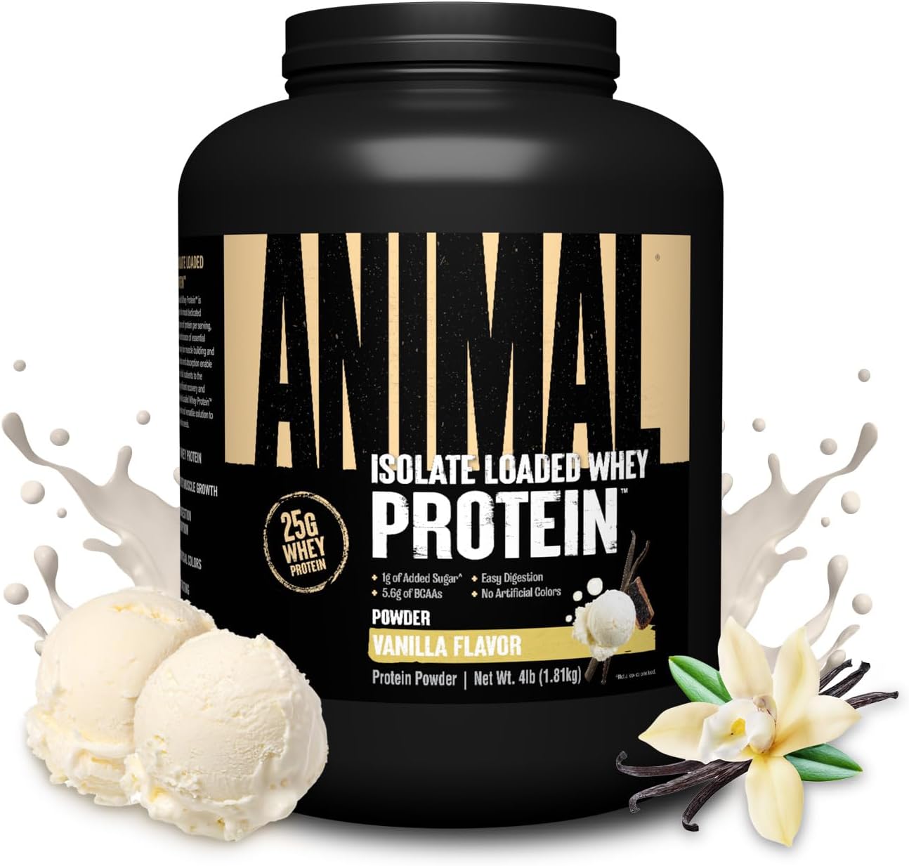 Animal Whey Isolate Protein Powder for Muscle Growth & Recovery