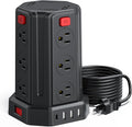 Power Strip Surge Protector 12 Outlets with USB-C and 10 ft Cord