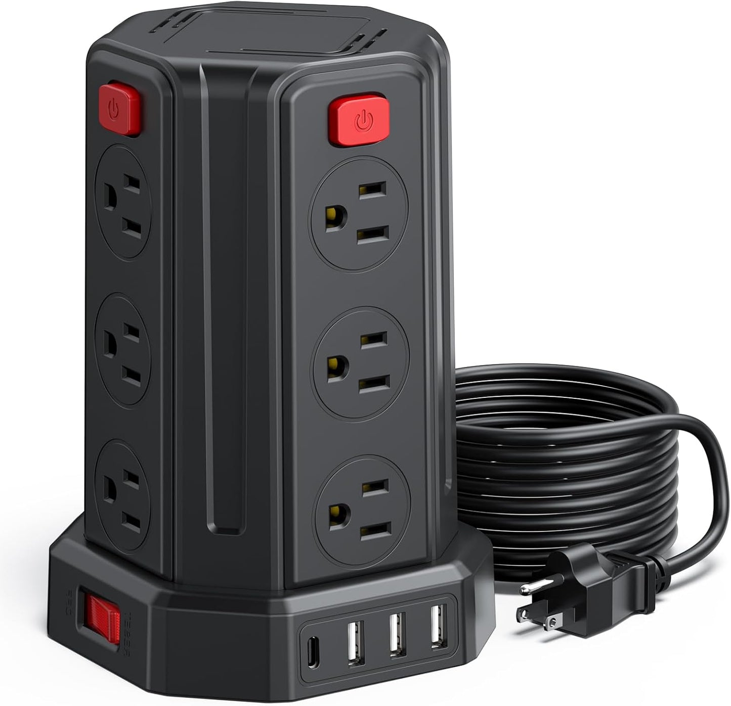 SmallRT Power Strip Surge Protector - Ultimate Charging Station
