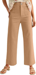 miduo Womens High Waisted Cropped Wide Leg Pants - Comfortable