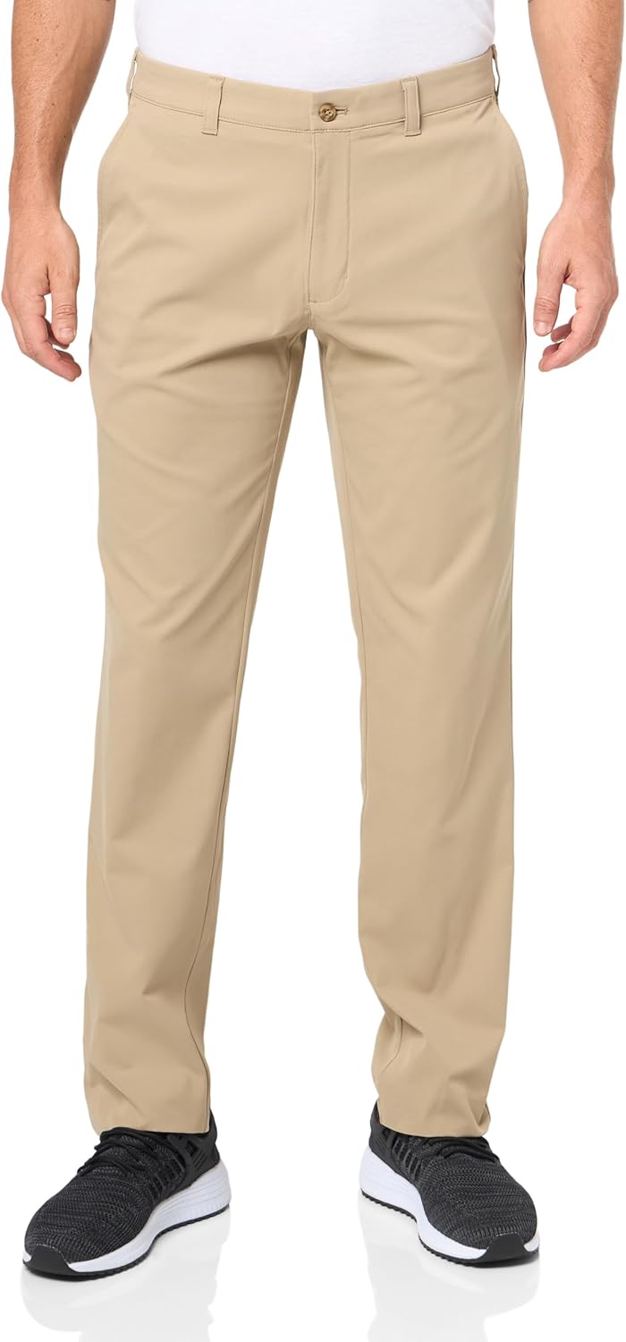 PGA TOUR Men's Flat Front Golf Pants with Active Waistband