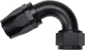 16AN 120 Degree Elbow Hose End Fitting Swivel Aluminum Black - Durable