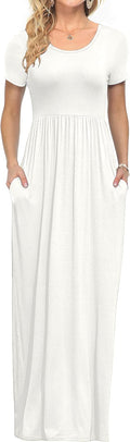 AUSELILY Women's Short Sleeve Loose Maxi Dress 2025 - Comfortable