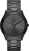 BUREI Men's Stainless Steel Analog Watch - Minimalist 44mm Case