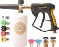 GDHXW X-887 High Pressure Washer Gun with Foam Cannon - 5000 PSI