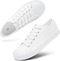 White Sneakers for Women Womens Canvas Shoes Lace up Casual Shoes