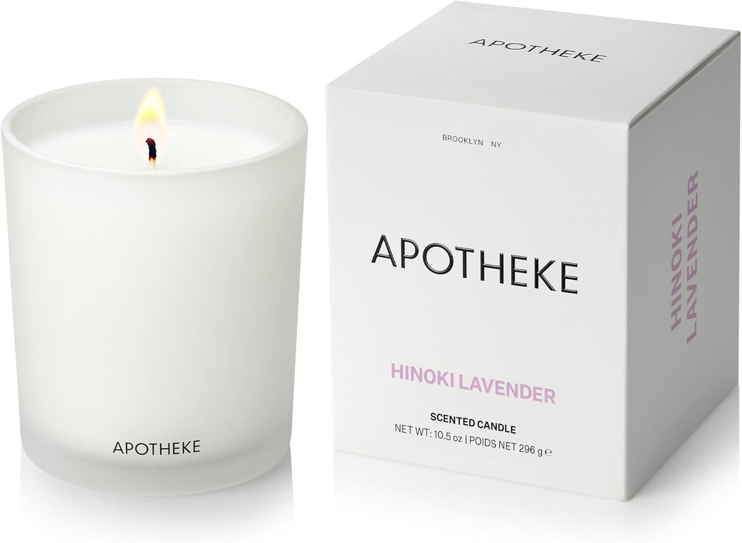 Hinoki Lavender Scented Candle - Luxury Gift for Home Decor