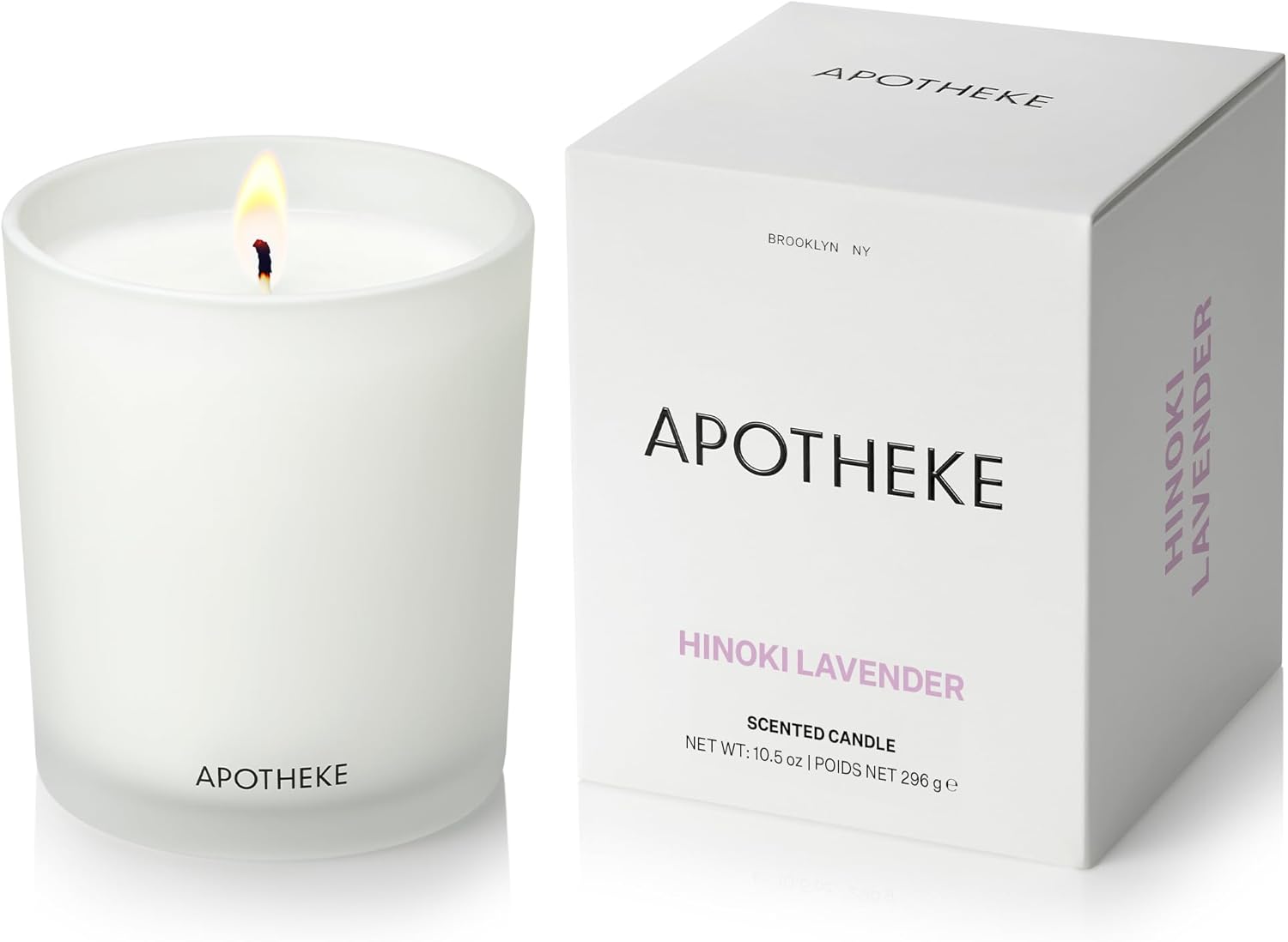 Hinoki Lavender Scented Candle - Luxury Gift for Home Decor