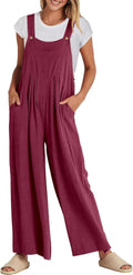 Chic Women's Linen Wide Leg Overalls for Casual Summer Outfits