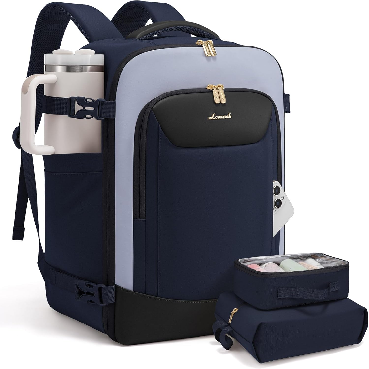 LOVEVOOK 40L Travel Backpack for Women Men - Versatile Carry-On