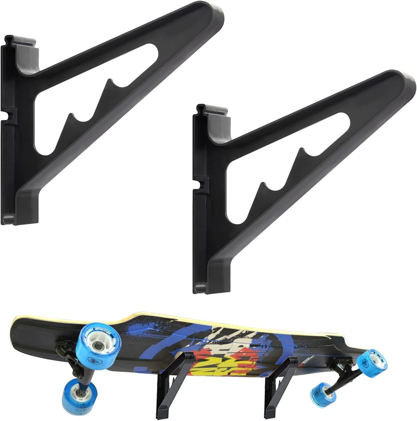 Space-Saving Skateboard Wall Mount by MIND&ACTION