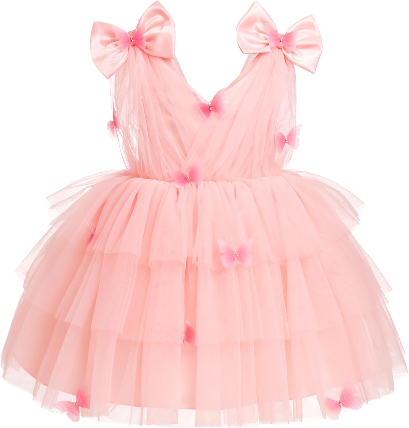Toddler Girls Butterfly Birthday Dress for Special Occasions