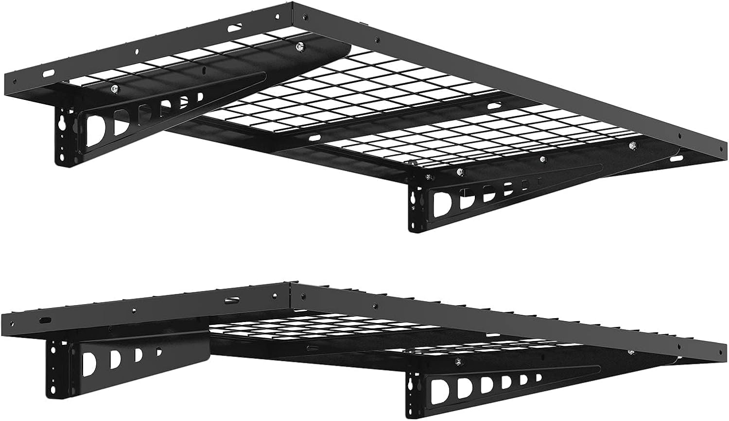 FLEXIMOUNTS 2 Pack 2x4ft Garage Storage Bike Wall Shelving Rack