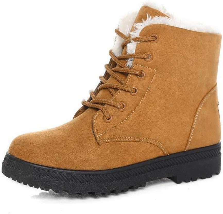 Alicegana Women Winter Boots: Comfortable Non Slip Ankle Shoes