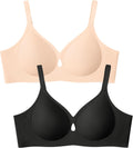 Wireless Bras for Women No Underwire Seamless Push Up Comfort