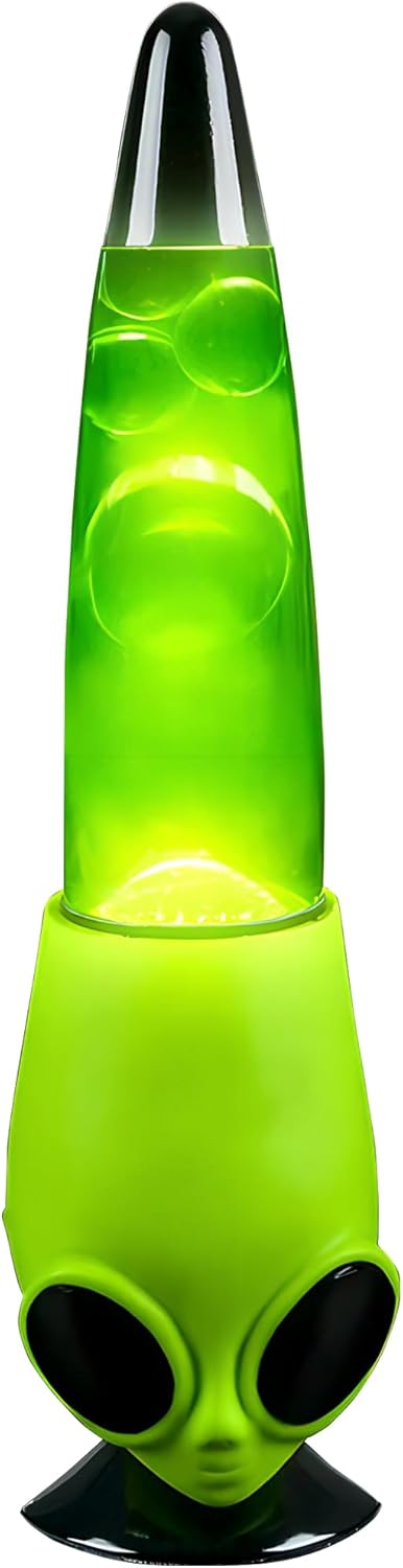 13 Inch Alien Head Wax Motion Lamp for Fun Home Decor