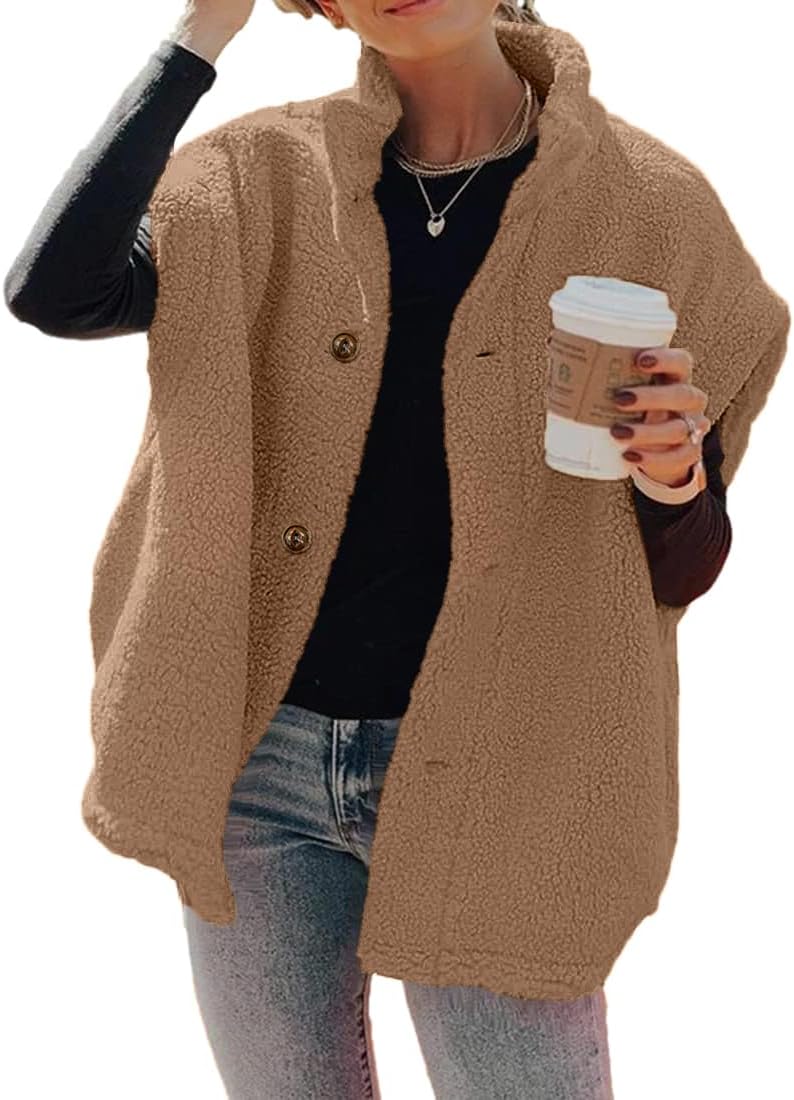 Hongqizo Womens Fuzzy Fleece Vest for Cozy Autumn Style