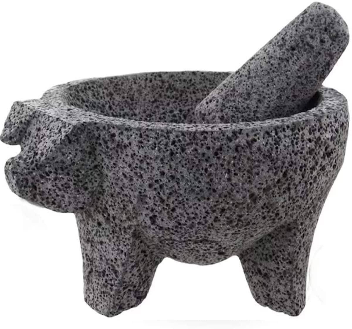 8.6 inch Molcajete Mortar and Pestle for Authentic Grinding