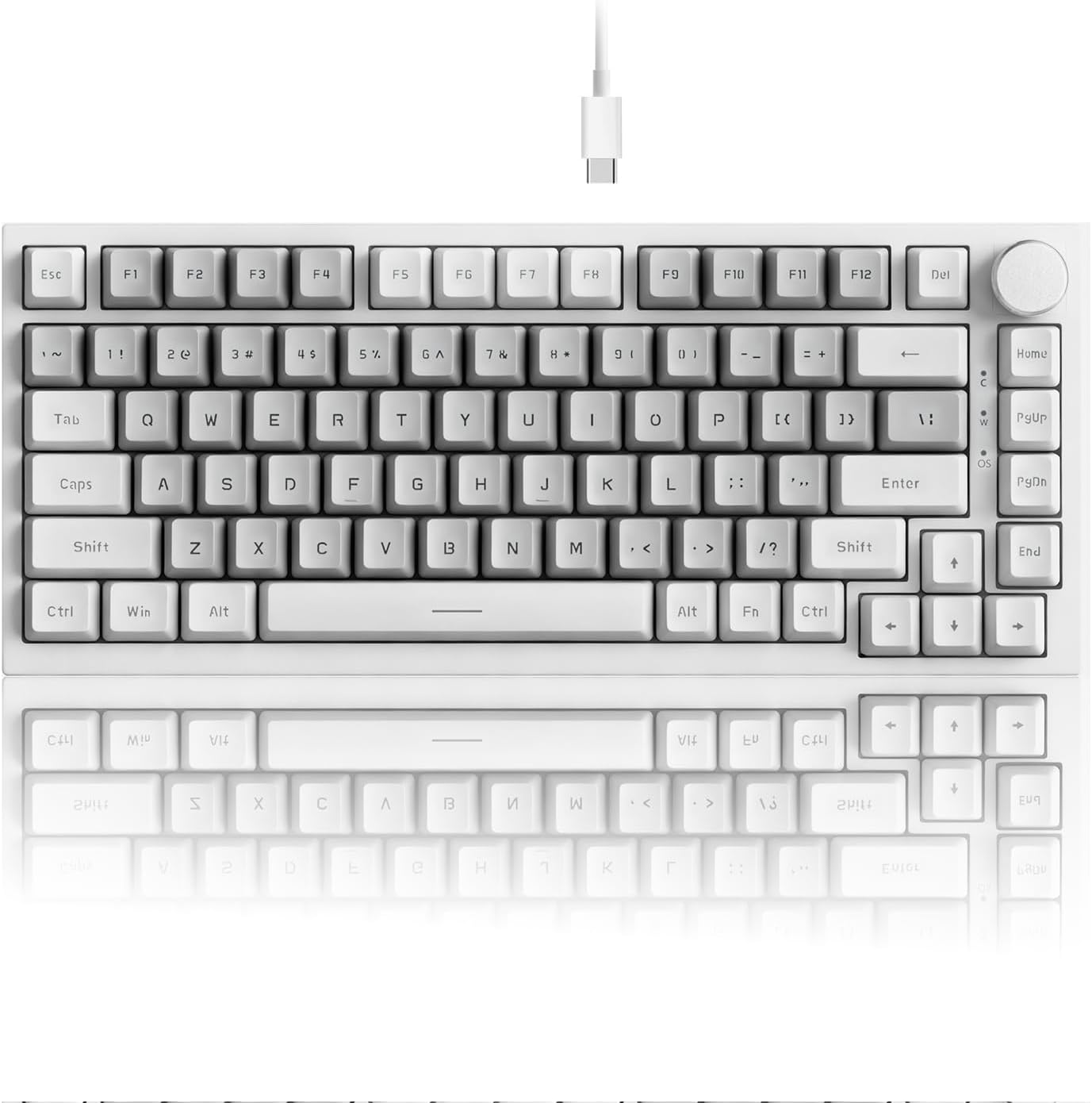 AK820 Wired 75% Mechanical Keyboard with Hot-Swappable Features