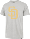 San Diego Padres Gray Distressed Imprint Logo T-Shirt for Fans