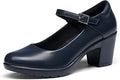 DREAM PAIRS Women's Everyday Low Block Heels for Comfort