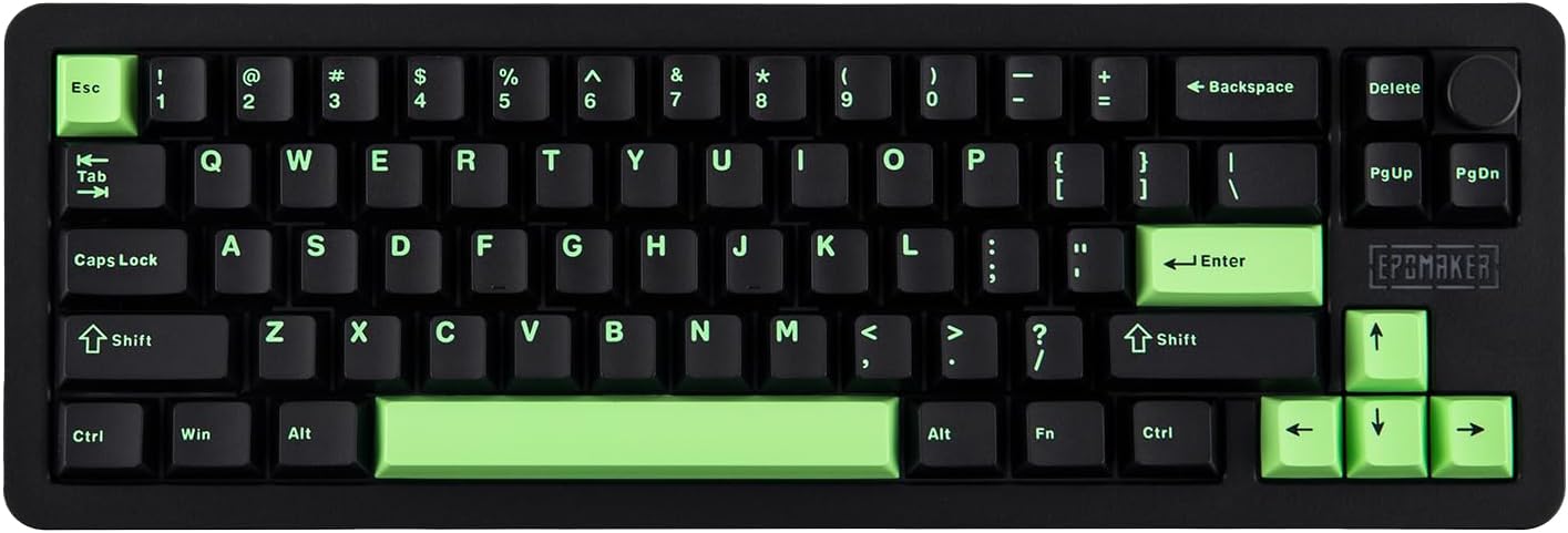 Galaxy68 Wireless Mechanical Keyboard with RGB Backlight and Knob