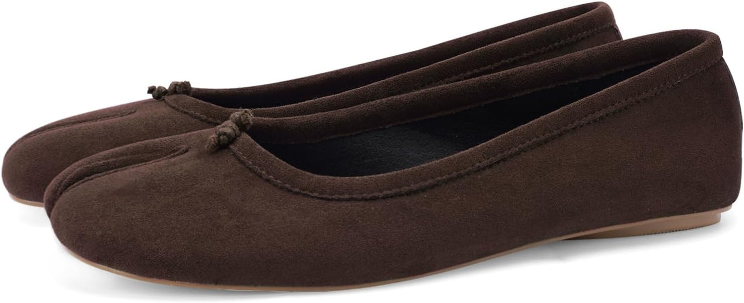 Tabi Ballet Flats Shoes for Women - Comfortable Split Toe Design
