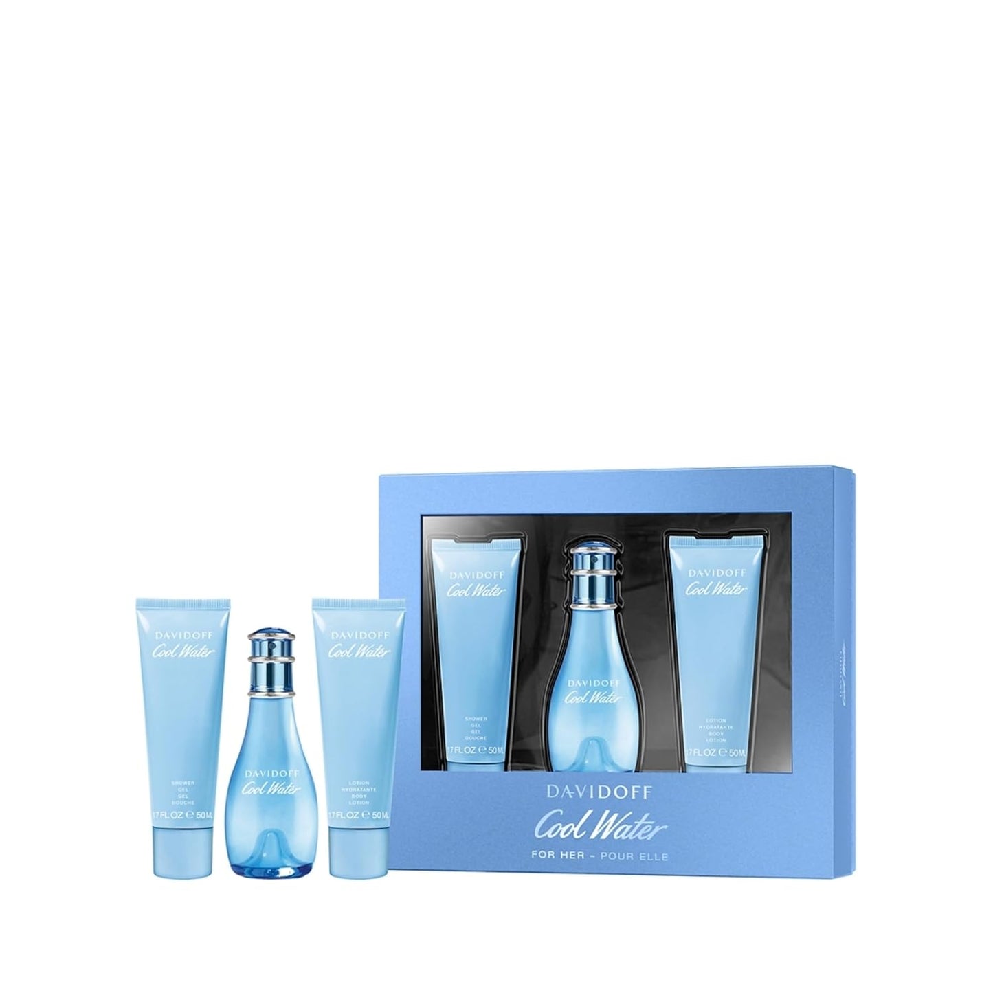 Davidoff Cool Water Woman 3 Piece Set for Refreshing Elegance