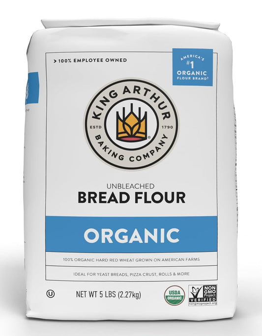 King Arthur Organic Bread Flour - 12.7% Protein for Perfect Baking