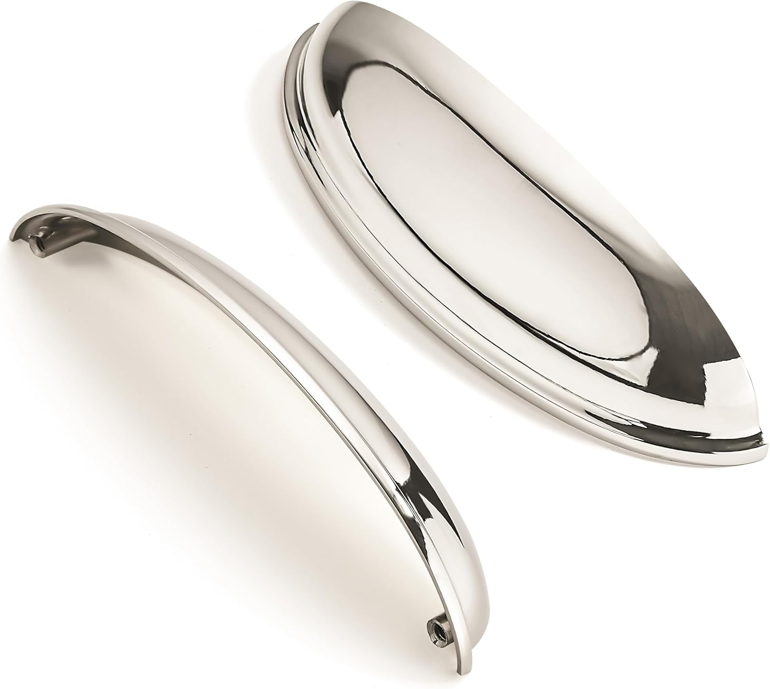 10 Pack 5 in Polished Nickel Drawer Pulls for Kitchen Cabinets