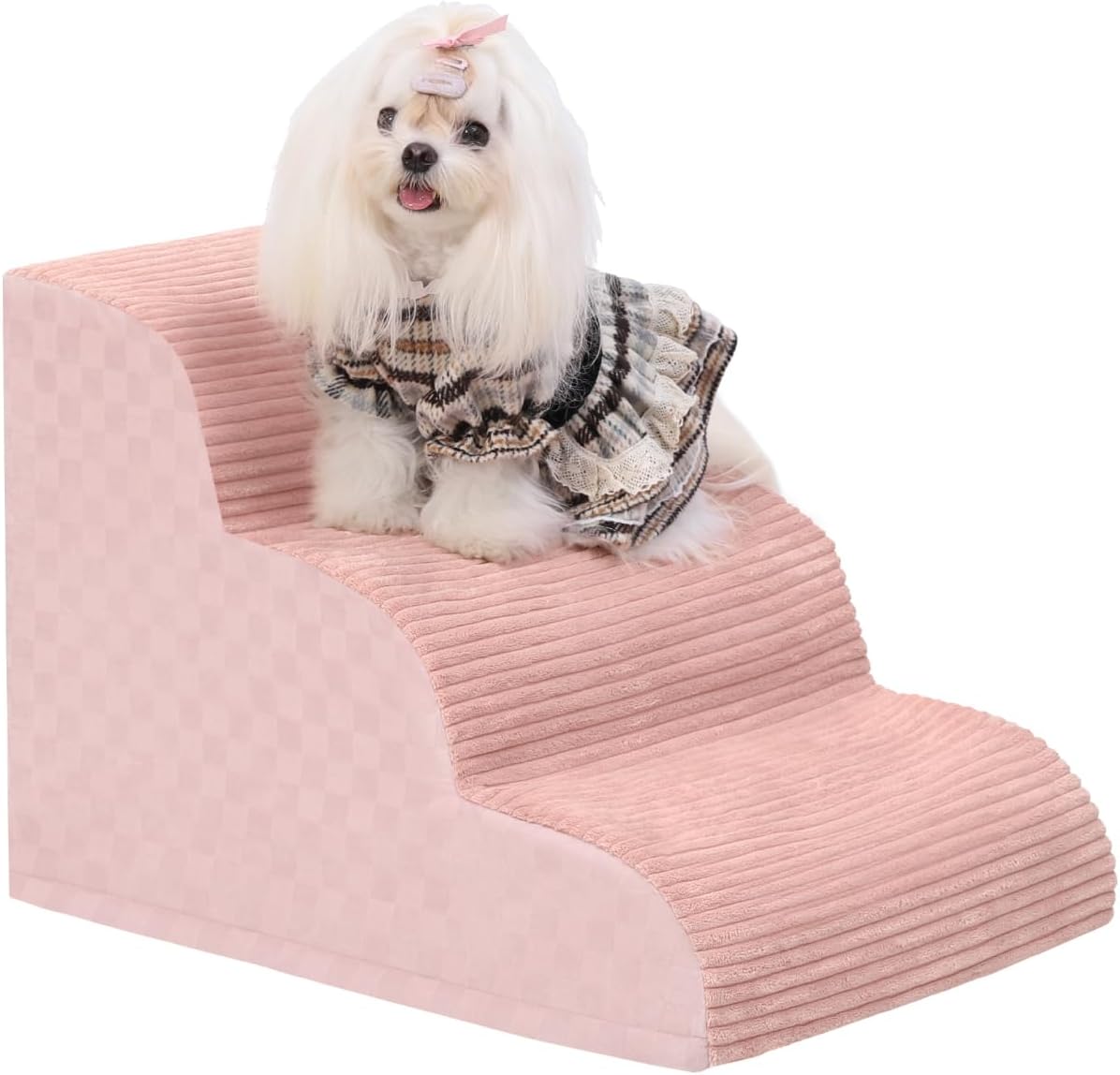 Vfrog Dog Stairs Ramp for Couch - 3-Step Pet Stairs