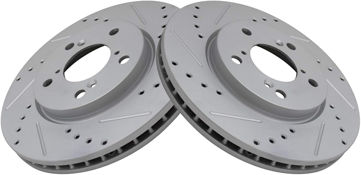 TRQ Front Performance Brake Rotors Set for Honda Odyssey