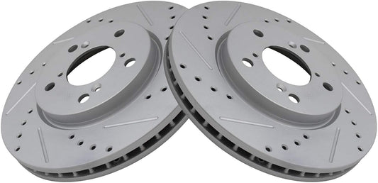 TRQ Front Performance Brake Rotors Set for Honda Odyssey