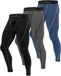 Roadbox Men's Compression Pants - Performance Base Layer for Running