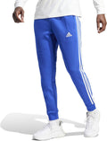 Men's 3-Stripes Fleece Tapered Cuff Track Pants - Comfortable Fit