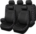 Flying Banner Carbon Fiber Leather Vehicle Seat Covers - Universal Fit