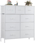 OLIXIS Dresser for Bedroom, 9 Drawer Wide Fabric Closet Organizer