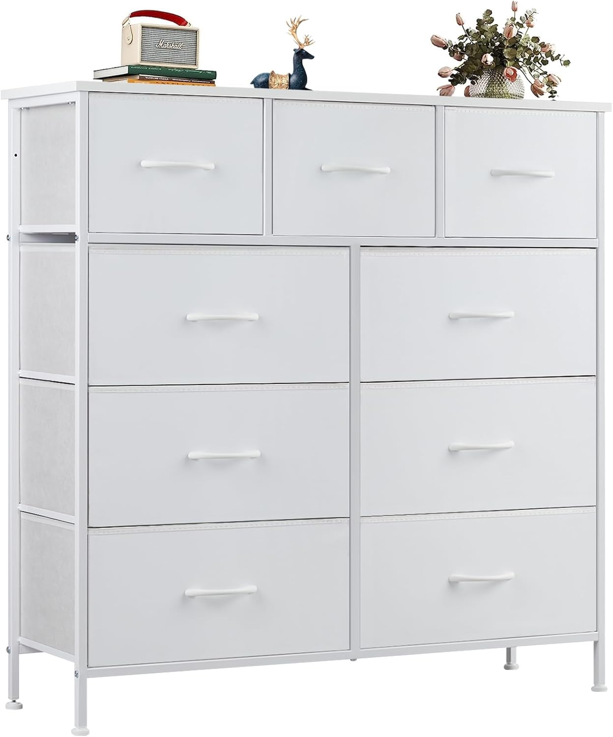 OLIXIS Dresser for Bedroom with 9 Storage Drawers and More