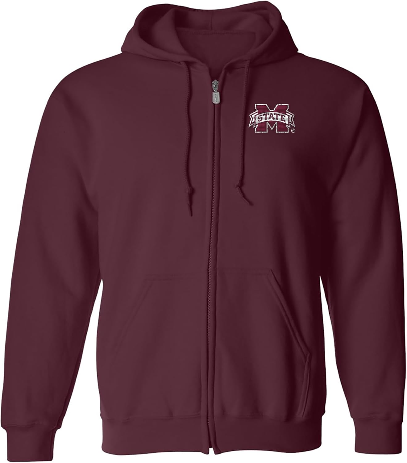 NCAA Primary Logo Full Zip Hoodie for Mississippi State Fans