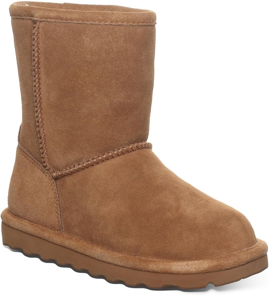BEARPAW Elle Youth's 7-Inch Suede Boot for Kids Comfort