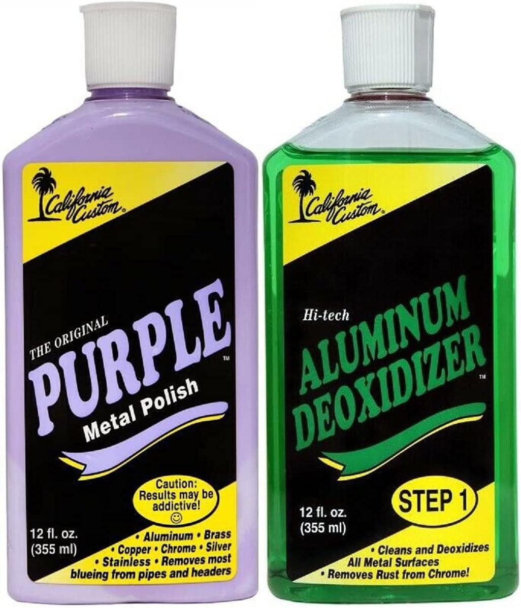 California Custom Purple Metal Polish & Aluminum Deoxidizer Kit