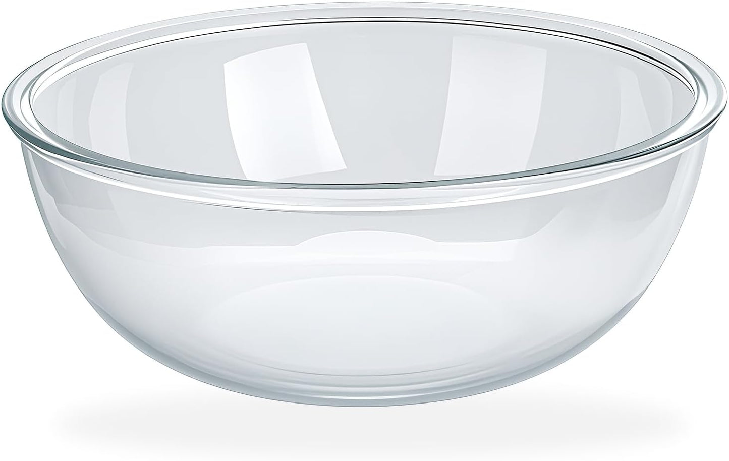 6.3 Qt Large Glass Mixing Bowl for Cooking and Prepping Needs