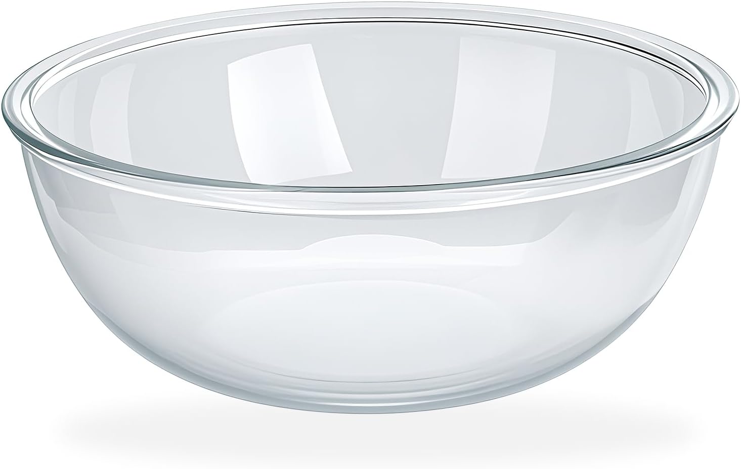 6.3 Qt Large Glass Mixing Bowl for Cooking and Prepping Needs