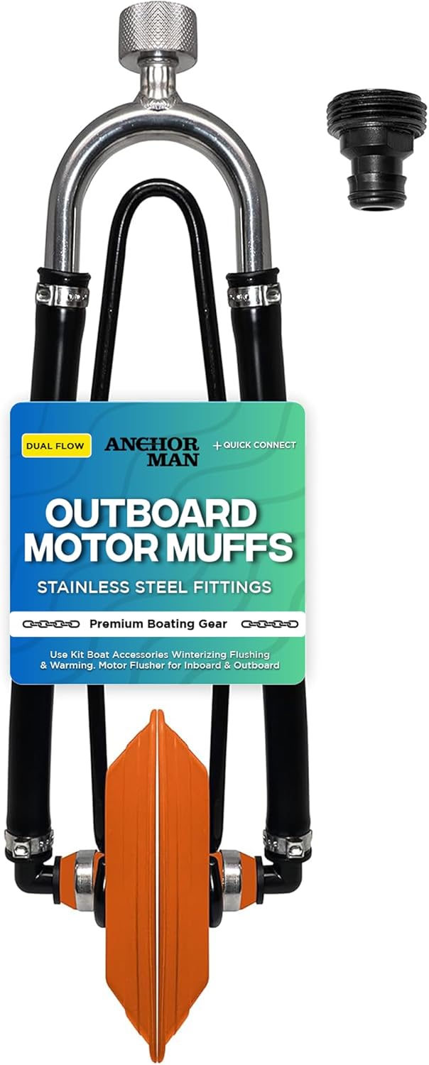 Anchor Man Outboard Motor Muffs for Flushing & Warming
