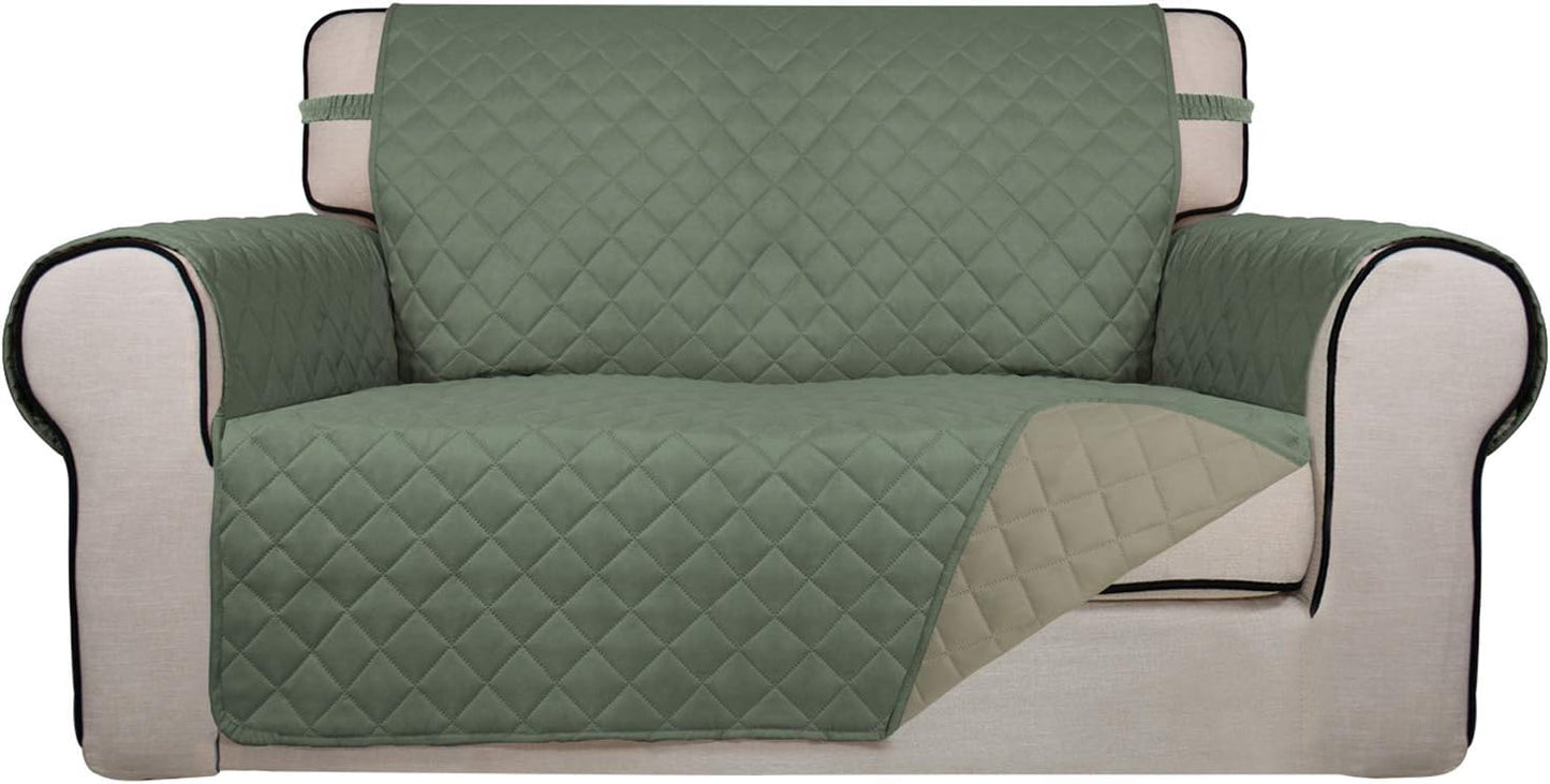 PureFit Reversible Quilted Sofa Cover for Loveseat Protection