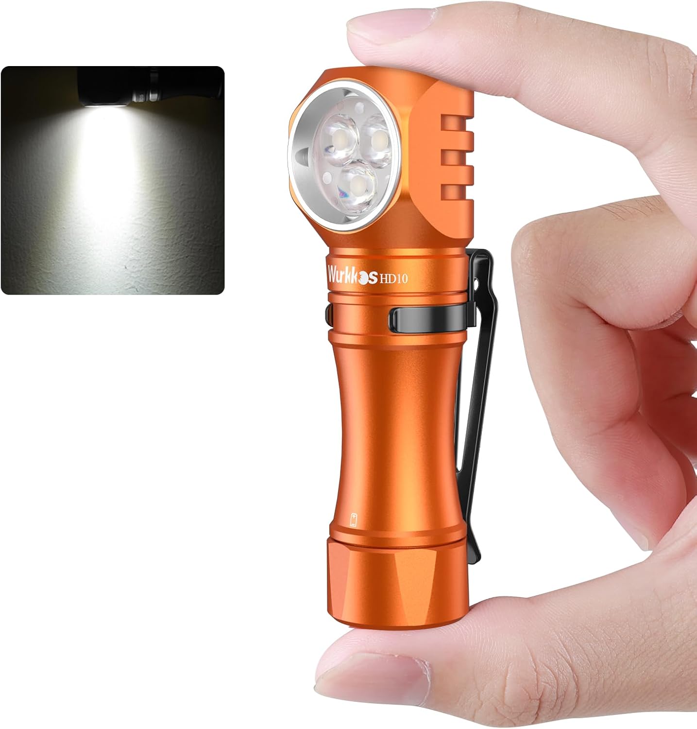 Wurkkos HD10 Rechargeable Flashlight - 1200 Lumens Compact Design