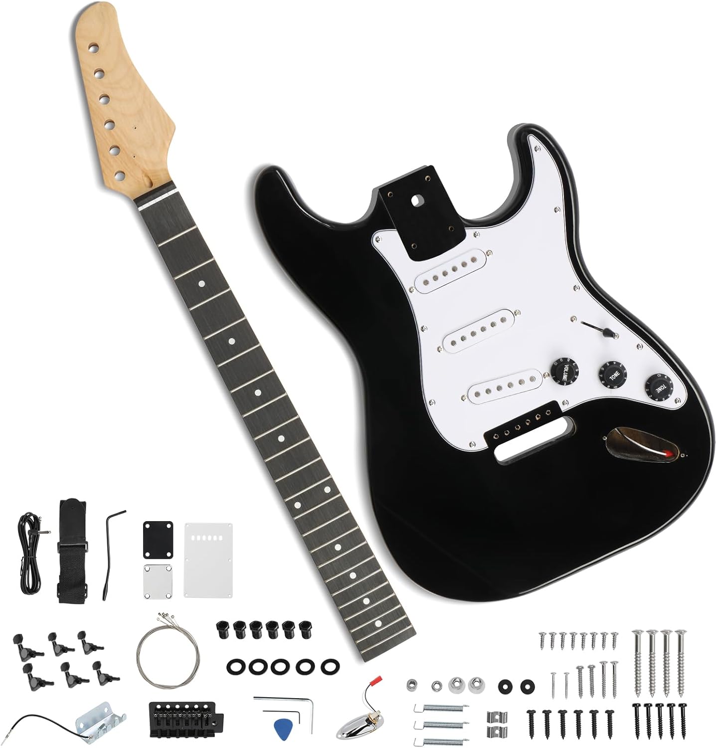 Ktaxon DIY Electric Guitar Kit for Creative Musicians and Builders