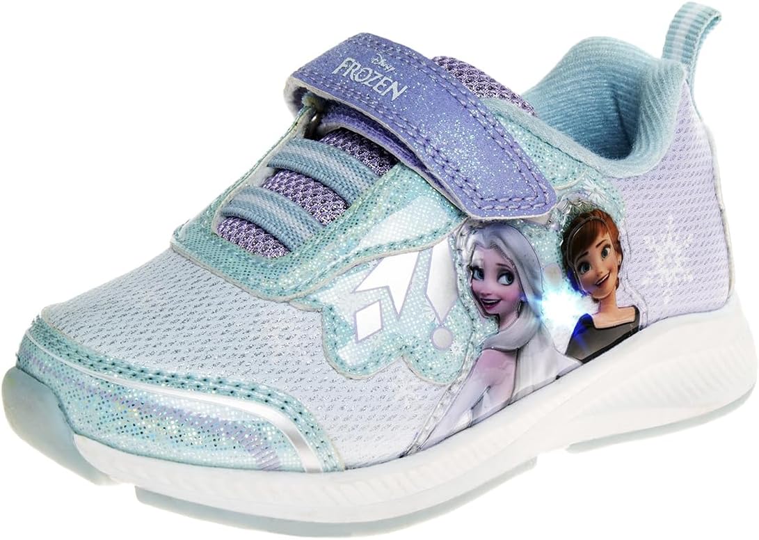 Disney Frozen Light Up Laceless Running Shoes for Girls