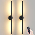 Battery Operated Wall Sconces Set of 2 27.6 in - Rechargeable 360